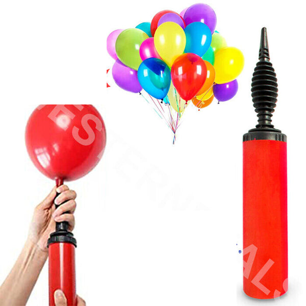 Balloon Pump Air Inflator | Portable Hand Held Birthday Party Ballon Push. - Best Deals 786 UK