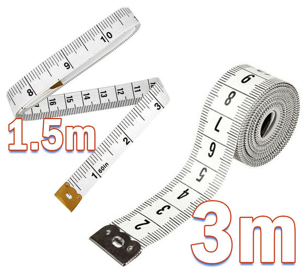 Measuring Ruler Sewing Tailor Tape Cloth Measuring Tape Flat Body Ruler1.5m & 3m - Best Deals 786 UK
