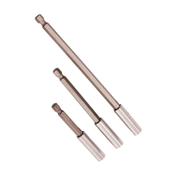 3pc 1/4" Magnetic Bit Holder Set Hex Screwdriver Drill 75 100 150mm Long New. - Best Deals 786 UK