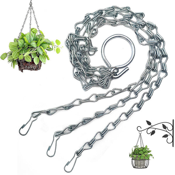 Hanging Basket CHAINS - 3 POINT - All Size Baskets up to 18" - MULTI BUY DEALS. - Best Deals 786 UK