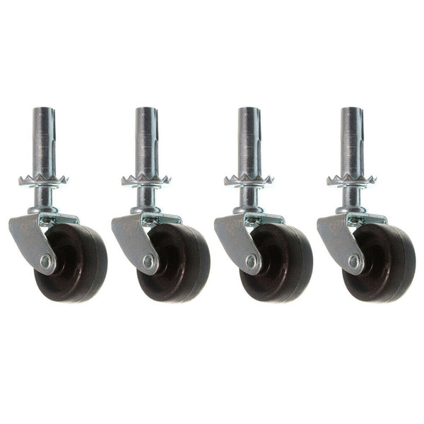Castors Single Wheel Socket Fix 40mm ( 1.1/2'' ) LOAD BEARING 25KGS -New - Best Deals 786 UK