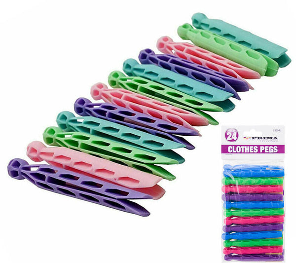 Strong Durable Coloured Plastic Dolly Pegs Clothes Laundry Washing Line - Best Deals 786 UK