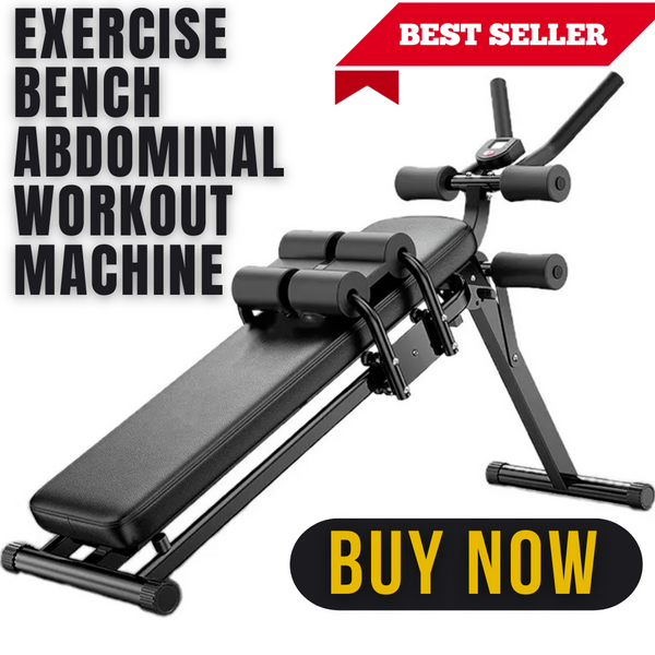 Ab Exercise Bench Abdominal Workout Machine Foldable Sit Up Bench - Best Deals 786 UK