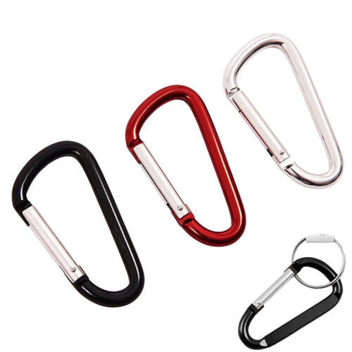 3pc Snap Hook Set D Spring Snap Clip Outdoor Mini Hiking Carabiner Hook Lock - Best Deals 786 UK