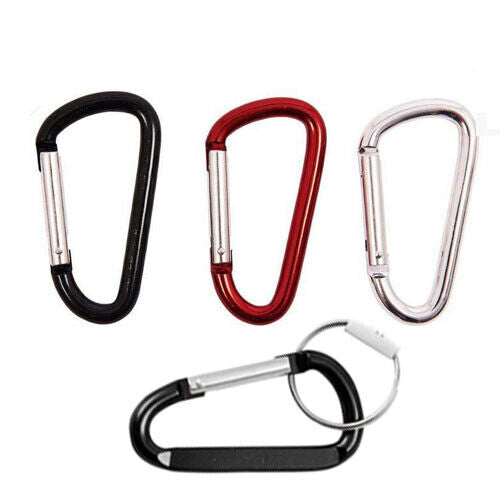 3pc Snap Hook Set D Spring Snap Clip Outdoor Mini Hiking Carabiner Hook Lock - Best Deals 786 UK