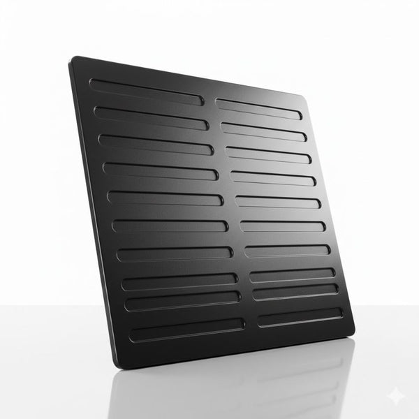 Black Adjustable Air Vent Cover Flyscreen | Hit & Miss Slide Mesh Grille Vent