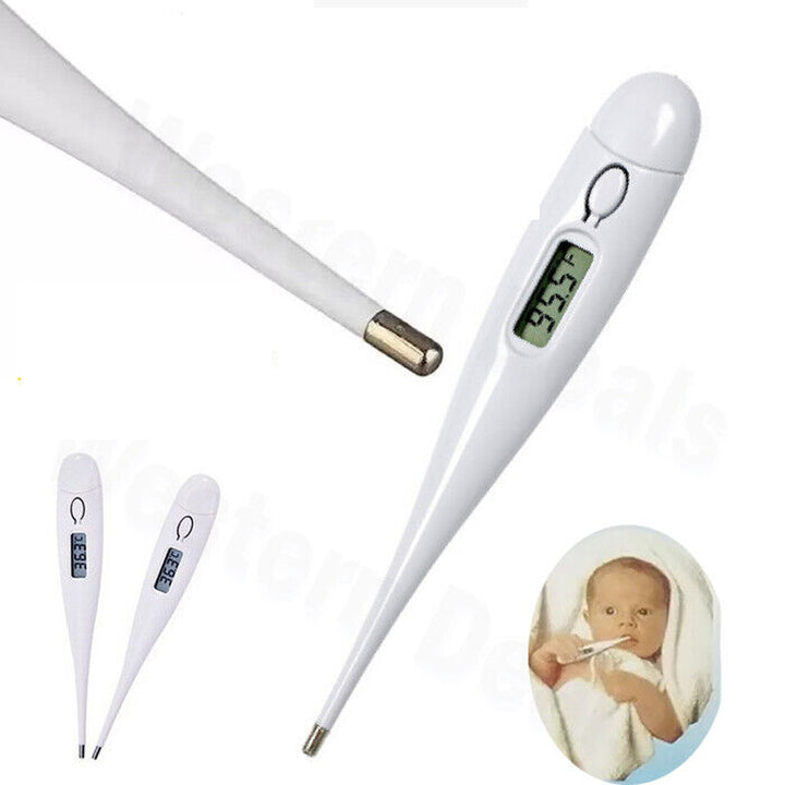 Digital Thermometer Medical LCD Audible Alarm Baby Adult Oral Ear Body Arm Fever - Best Deals 786 UK