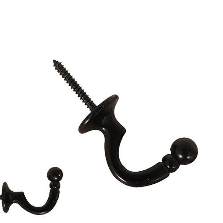 Curtain Tie Backs, Ball End Style Holder Screw In Traditional - Chromed - Best Deals 786 UK