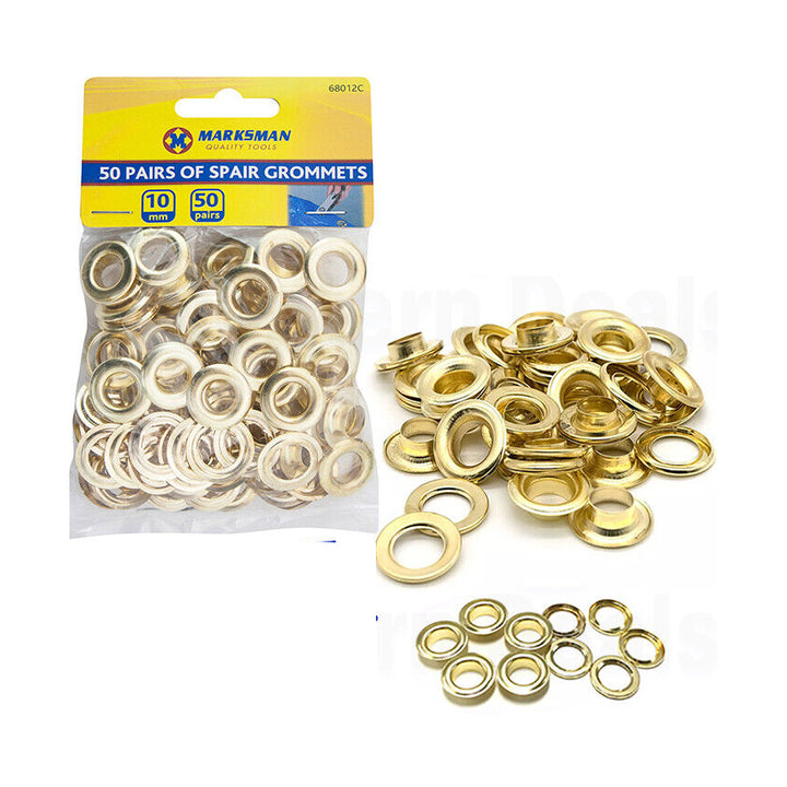 50 x Tarpaulin Tent Grommets Tarp Groundsheet Cover Eyelets Awnings Repair. - Best Deals 786 UK