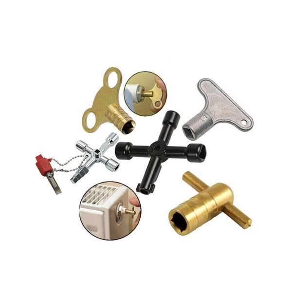 Radiator Plumbing Bleed Bleeding Key Keys Solid Brass for Venting Air Valve - Best Deals 786 UK