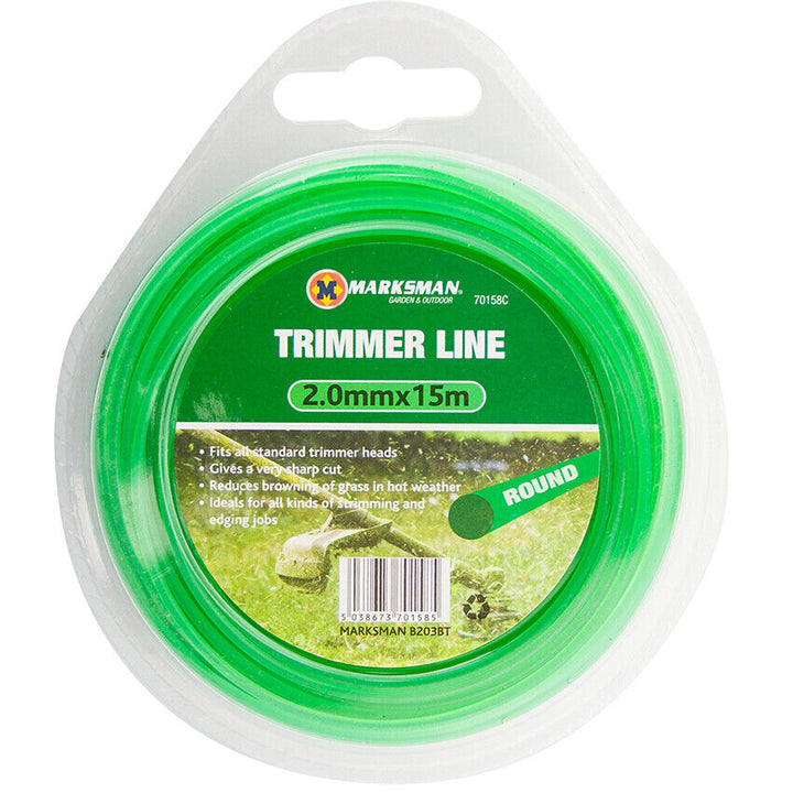 Garden Strimmer Trimmer Line Cord 1.3mm 1.6mm 1.65mm 2mm Nylon Wire Garden Grass - Best Deals 786 UK