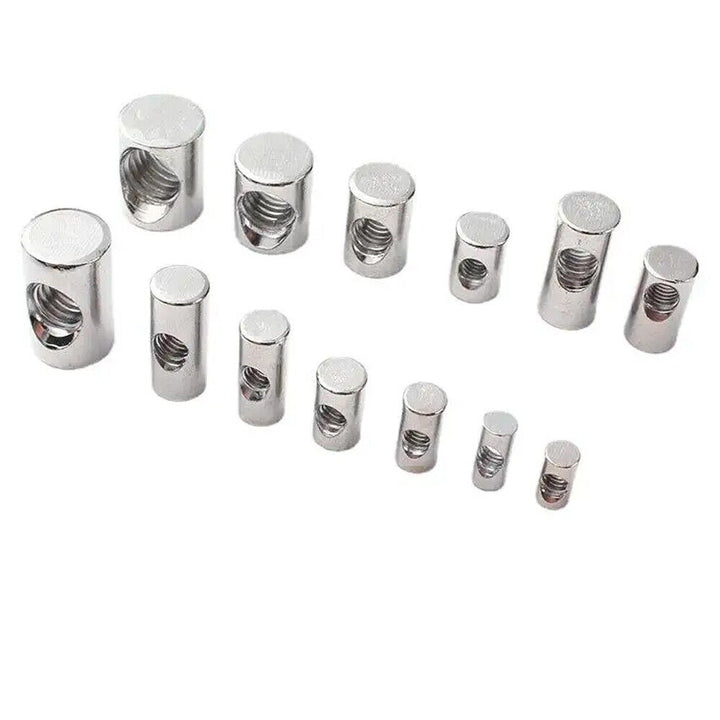 M6 Cross Dowel Barrel Nuts Centre Thread Furniture Unit Bed Cot - Best Deals 786 UK