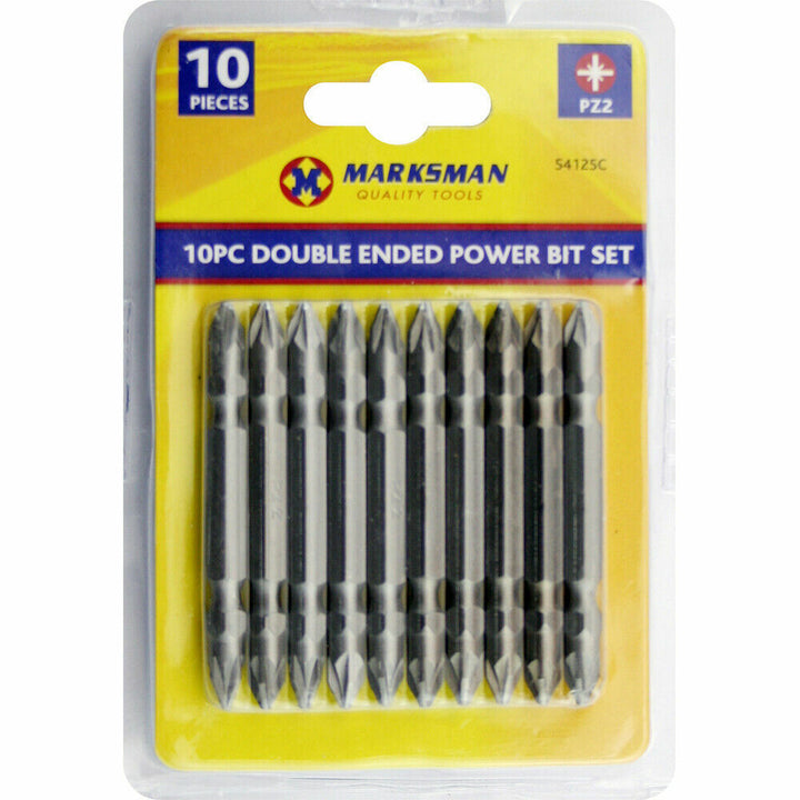 New 10pc Double End Power Bit Set 65mm Screwdriver Slotted Pozidrive Pozi Pz2. - Best Deals 786 UK