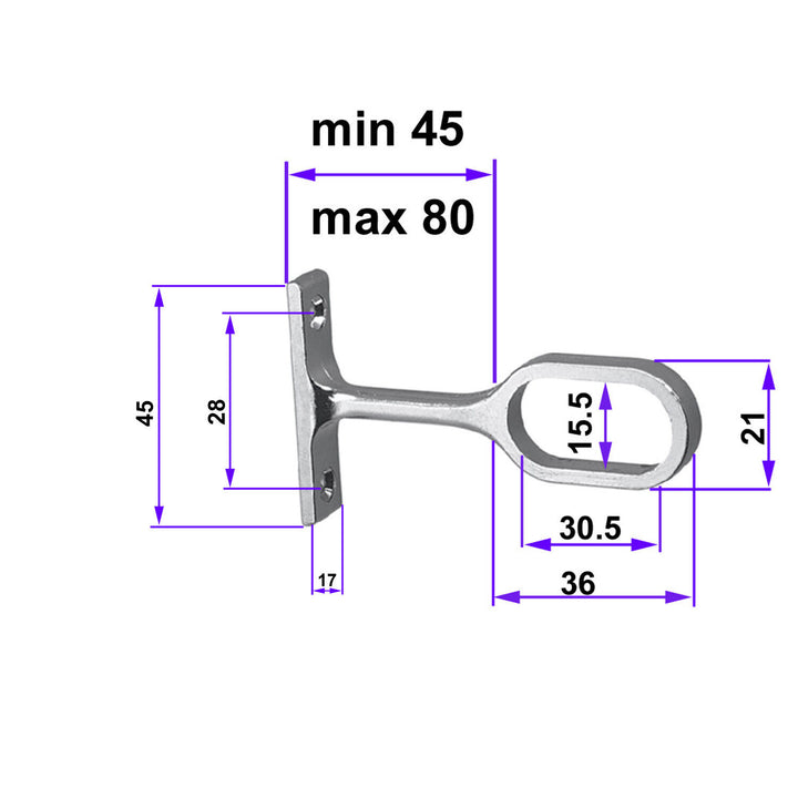 Wardrobe Rail Chrome Hanging Oval Rails Cut To Size - Free Pre Ends With Screws - Best Deals 786 UK