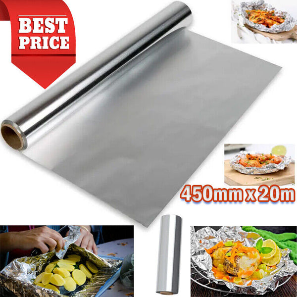 Professional Kitchen Aluminium Catering Foil 450mm x 20m Food Cover, Food - Best Deals 786 UK