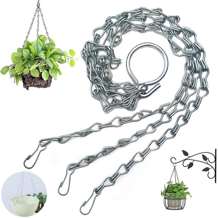 Hanging Basket CHAINS - 3 POINT - All Size Baskets up to 18" - MULTI BUY DEALS. - Best Deals 786 UK