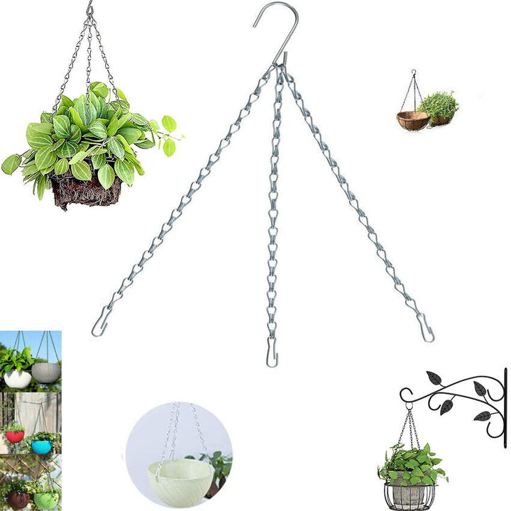 Hanging Basket CHAINS - 3 POINT - All Size Baskets up to 18" - MULTI BUY DEALS. - Best Deals 786 UK