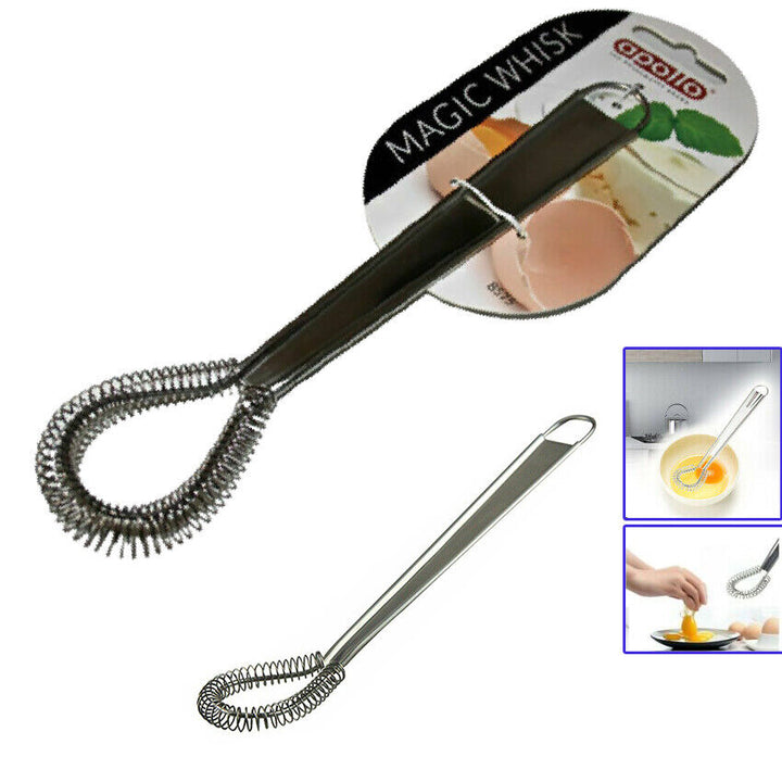 Magic Whisk 20cm Stainless Steel Mini Kitchen Mixer Ideal for Eggs & Sauces NEW - Best Deals 786 UK