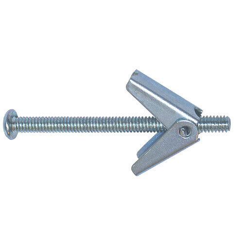 PLASTERBOARD SPRING TOGGLE FIXINGS WITH SCREWS, HOLLOW CAVITY WALL ANCHORS UK - Best Deals 786 UK