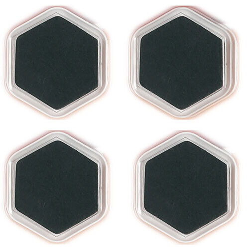 4 X Hexagonal Heavy Duty Furniture Fridge Sliders Slide Mover Moving Move Easily - Best Deals 786 UK