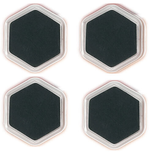 4 X Hexagonal Heavy Duty Furniture Fridge Sliders Slide Mover Moving Move Easily - Best Deals 786 UK