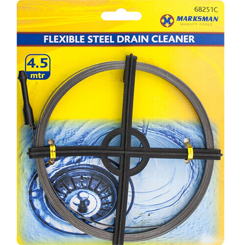 4.5M Long Flexible Wire Sink & Drain Cleaner Unblocker Kitchen Bath Pipe Cleaner - Best Deals 786 UK