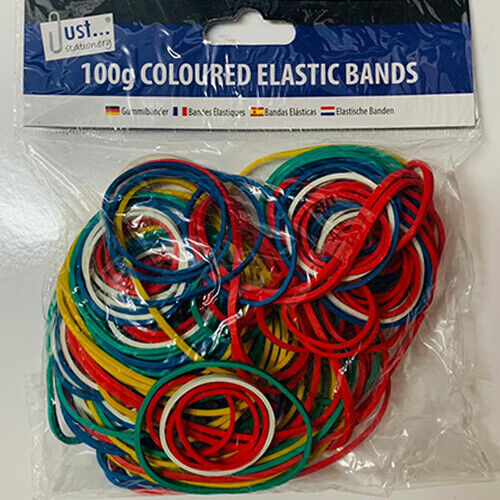 Strong Elastic Rubber Bands Assorted Colours Sizes Home, School and Office - Best Deals 786 UK