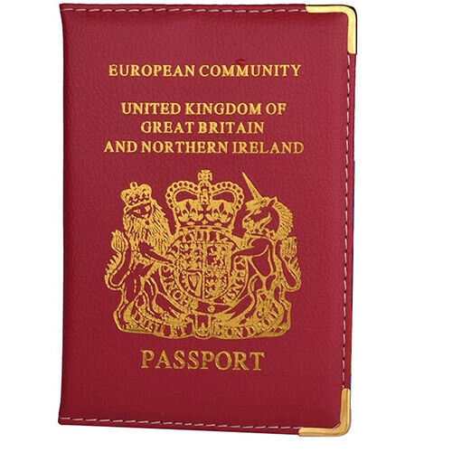 New UK Passport Holder Protector Cover Wallet PU Leather United Kingdom EU - Best Deals 786 UK