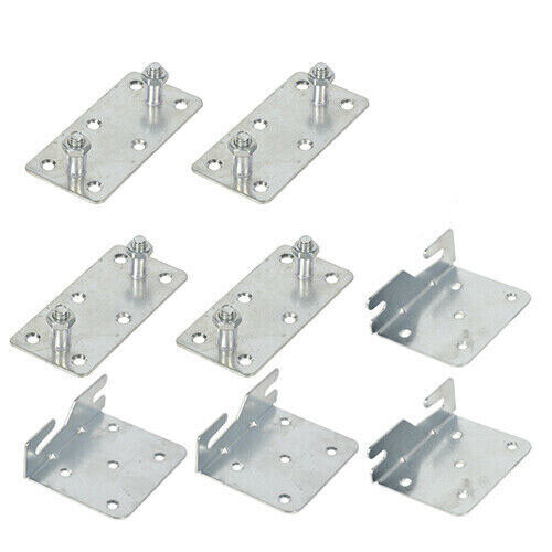 Heavy Duty Bed Brackets Fittings Connectors Centre Support Cubes Hook Hinge Set - Best Deals 786 UK