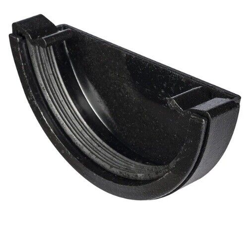 Gutter External Stop End Cap Half Round Fits 112mm Round and Square. - Best Deals 786 UK