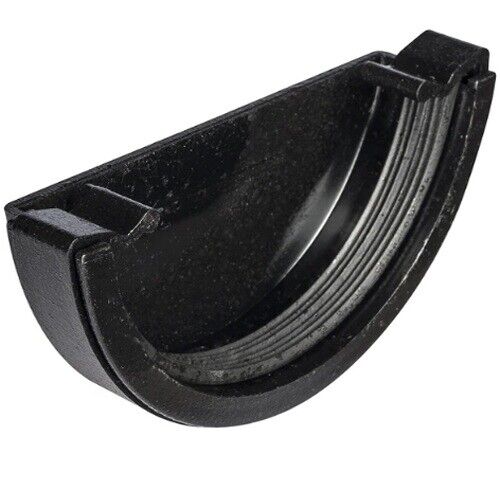 Gutter External Stop End Cap Half Round Fits 112mm Round and Square. - Best Deals 786 UK
