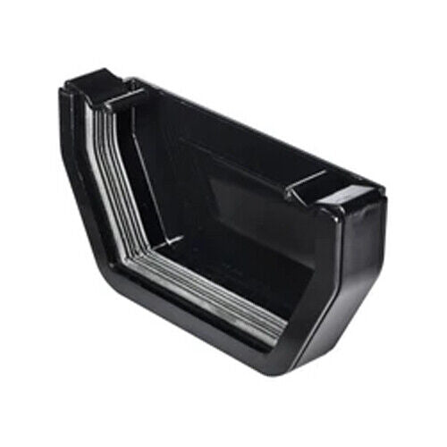 Gutter External Stop End Cap Half Round Fits 112mm Round and Square. - Best Deals 786 UK