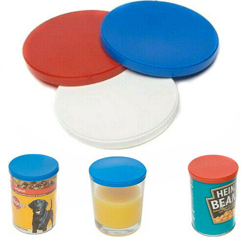 Can Tin Cover Plastic Lid Caps Pet Food Fresh Top Storage Reusable Dog Cat - Best Deals 786 UK