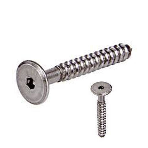 50mm Wood Connector Screws Hex Drive Steel Flat Head Furniture Fixing Timber - Best Deals 786 UK