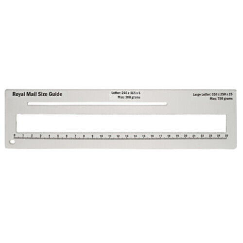 Royal Mail PPI Letter Size Guide Ruler Post Office Postal Price Postage. - Best Deals 786 UK