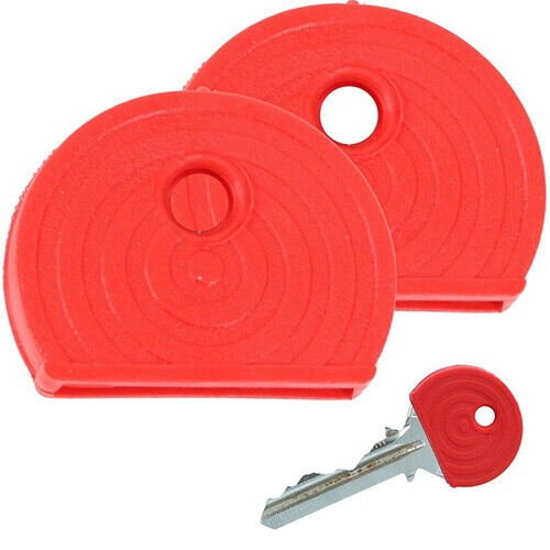 COLOURED KEY CAPS Keyring Top Toppers ID Marker Door Safe Lock Colour Coded - Best Deals 786 UK