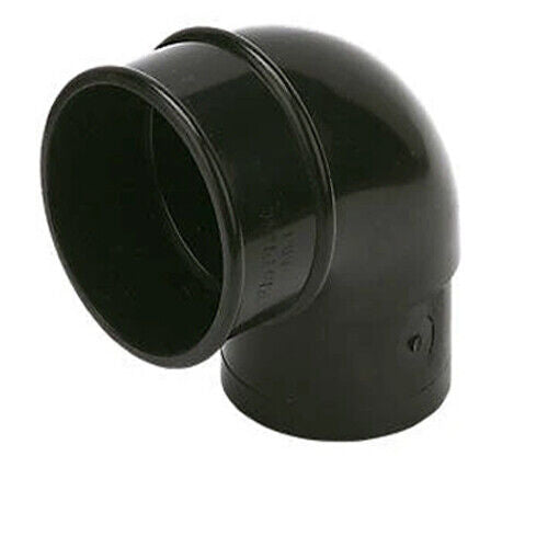 90 Deg offset bend for downpipe - Black - Best Deals 786 UK