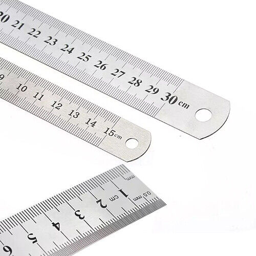 2 pcs Rule Metal Set Stainless Steel Engineers Imperial Measuring Rulers. - Best Deals 786 UK