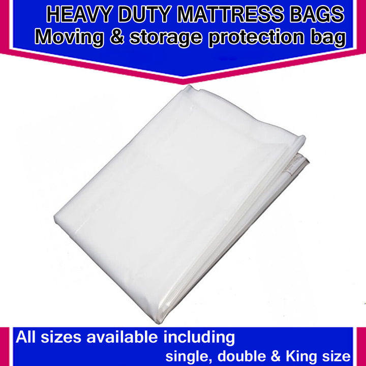 Heavy Duty Removal Moving Mattress Polythene Double 4ft 6" Mattress Bag 400 GAUG - Best Deals 786 UK