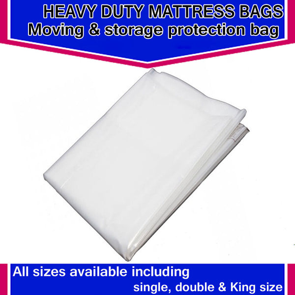 Heavy Duty Removal Moving Mattress Polythene Double 4ft 6" Mattress Bag 400 GAUG - Best Deals 786 UK